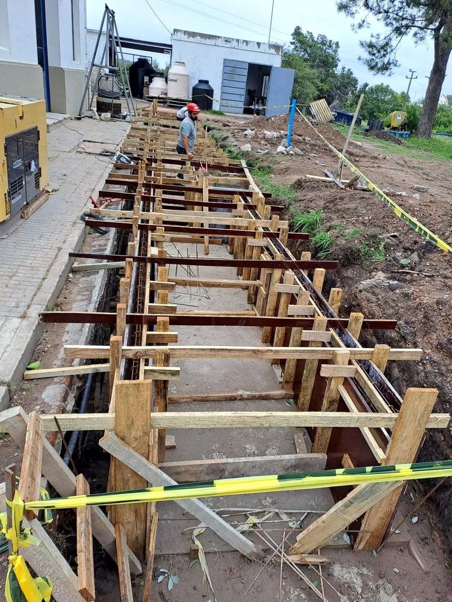 Encofrado y armadura ejecutados en obra